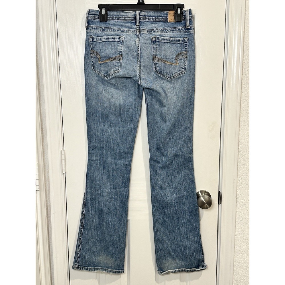 American Eagle Vintage Y2K Jeans Stretch Skinny Flare Sz 6 Regular 31.5" Inseam - Picture 4 of 16